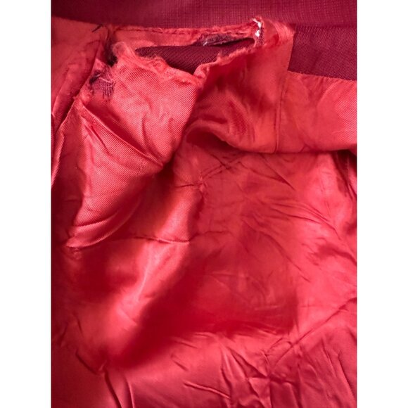 Vintage GHIA Red Button-Up Men's Western Blazer Embroidered Desert Sunset Sz 36 - Picture 6 of 9